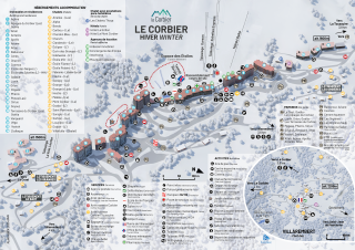 Plan de la station Hiver