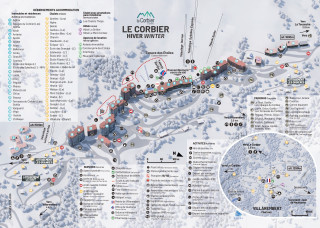 RESORT MAP WINTER - LE CORBIER